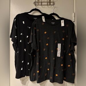 sold - old navy TWO SHIRTS | halloween tees | NWT | xxl | spooky | plus size
